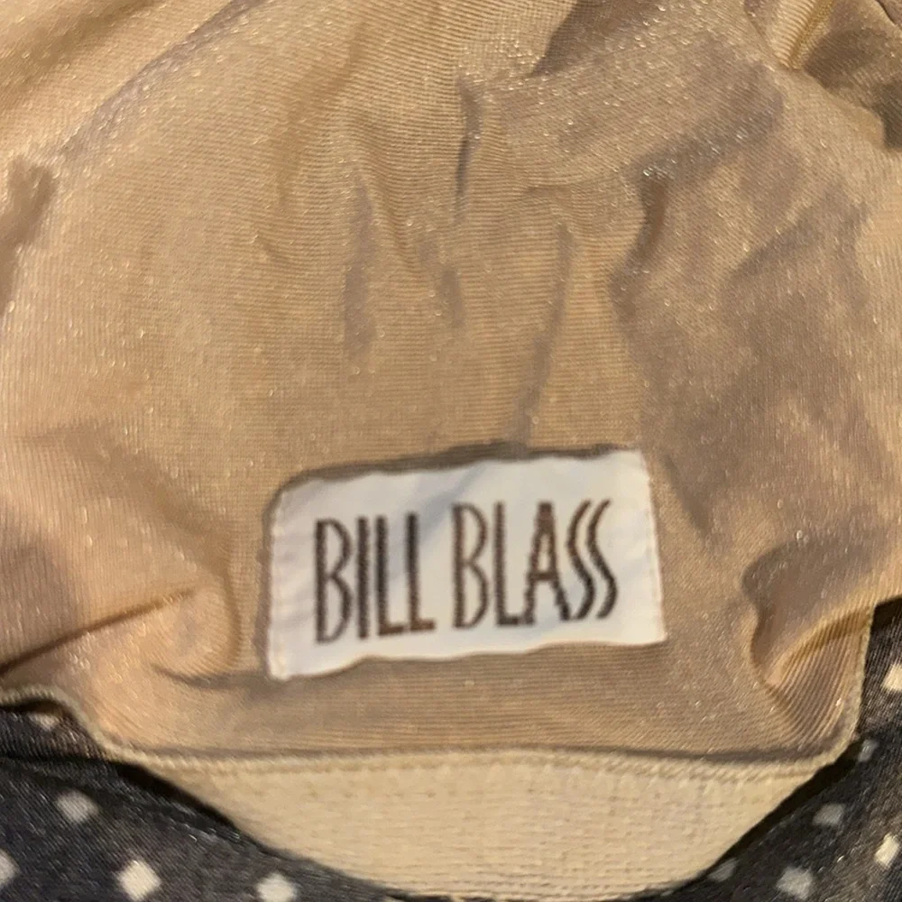 SALE! Rare Bill Blass retro Vintage retro polka dot ruffle one piece swim suit - Picture 2 of 5